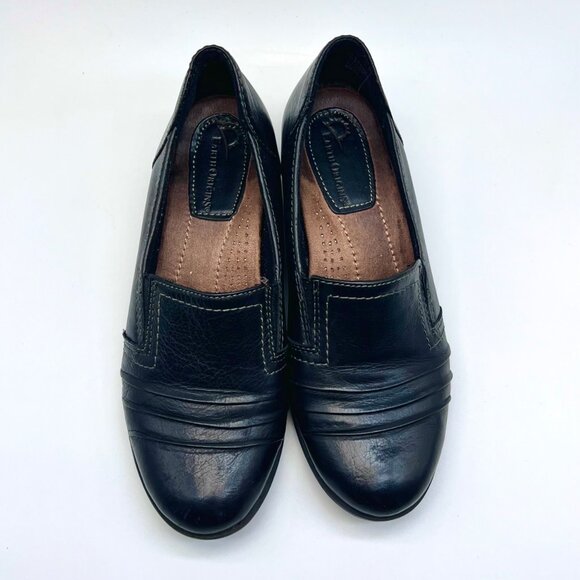 Earth Origins Laughlin Black Leather Slip-On Comfort Loafers Shoes Size 6.5 - Picture 4 of 9